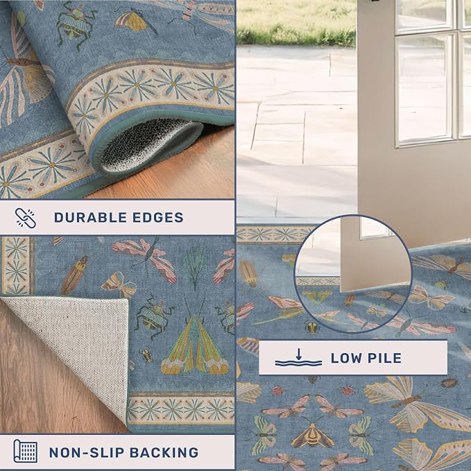 Hazo Haus Boho Non Slip Kitchen Rug Runner