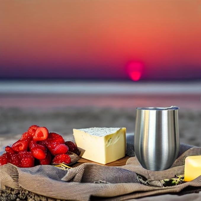 CHILLOUT LIFE 12 oz Stainless Steel Wine Tumbler