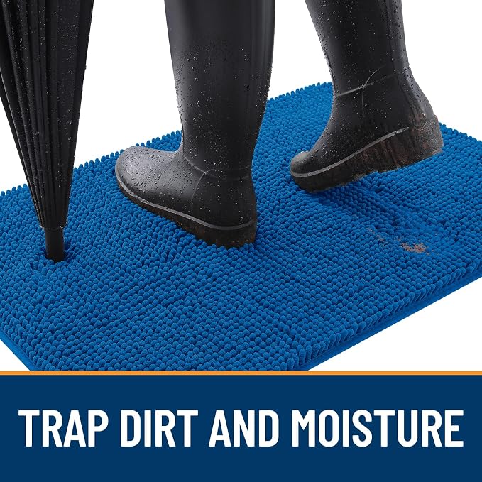 OLANLY Dog Door Mat for Muddy Paws 47x32, Absorbs Moisture and Dirt, Absorbent