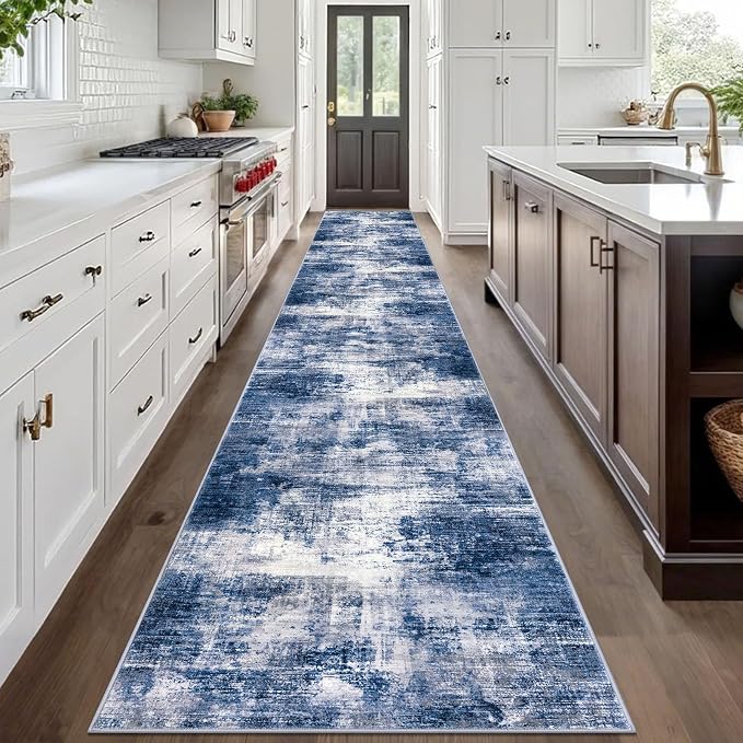 IOHOUZE Abstract Runner Rug 3x20 Ft Extra Long Washable Runners