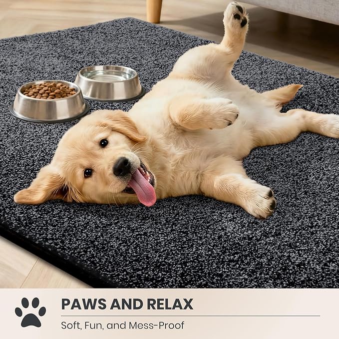 PURRUGS Dirt Trapping Door Mat 24" x 59", Non-Slip Machine Washable Entryway Rug
