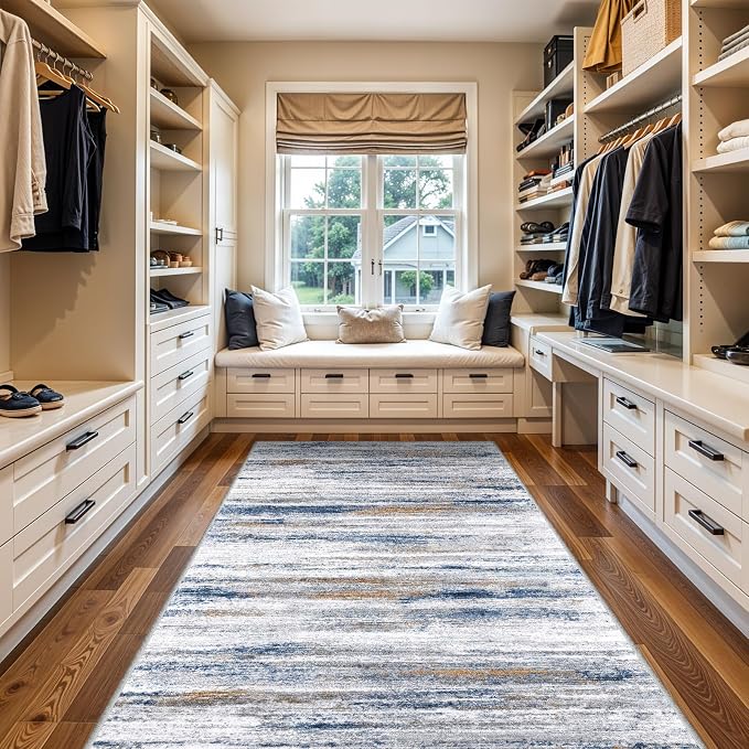 4x7 Rugs for Small Living Room: Non-Slip Washable Area Rug for Hallway Entryway