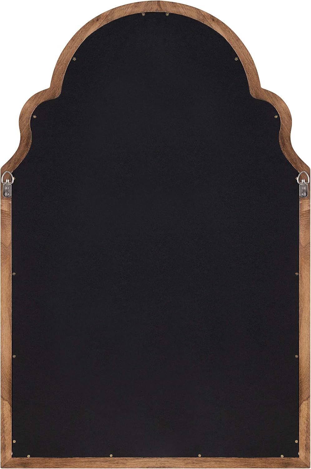 Kate and Laurel Hogan Farmhouse Framed Arch Fabric Pinboard, 24 x 36, Natural Rustic, Decorative Bulletin Board for Wall