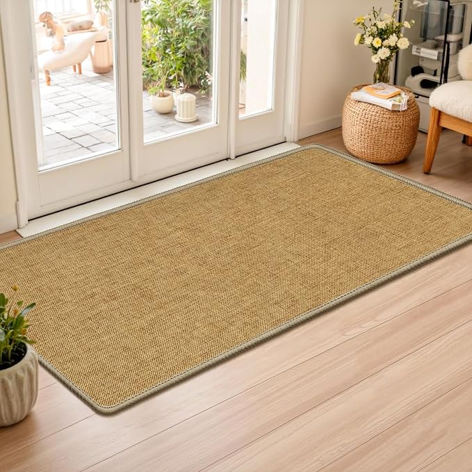 LEKEEPGO Ultra Thin Indoor Door Mat 24"x47", Low-Profile Door Mat Indoor