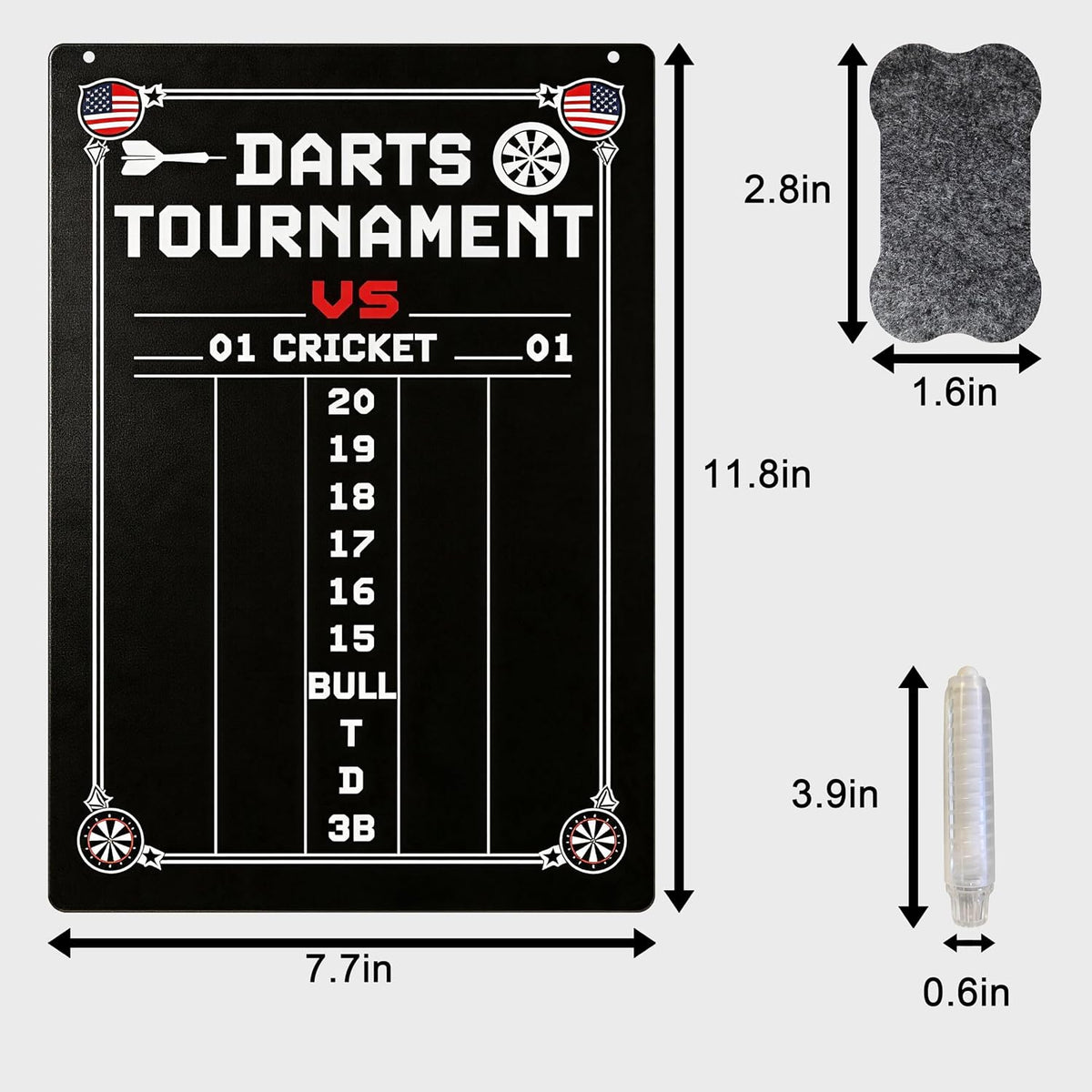 Felt Dart Board Wall Protector Foldable Cork Alternative Backing Board, 35.4x35.4 Inch Square with 0.6ickness & Adhesive Pads Darts Scoreboard, for Home, Basement & Garage