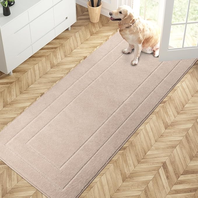 PURRUGS Dirt Trapping Door Mat 32" x 70", Non-Slip/Skid Machine Washable
