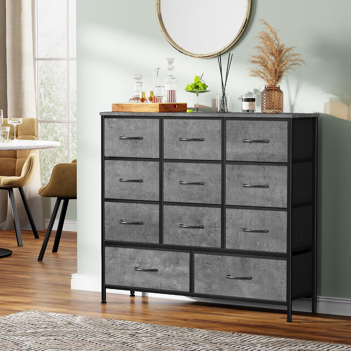 VASICAR Dresser for Bedroom with 11 Storage Drawers, Tall Chests of Drawers