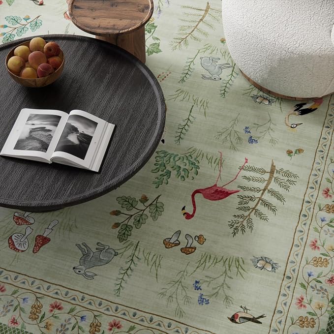 Machine Washable Kitchen Runner Rug: 2'x6' Hallway Rug Non Slip Low Pile Stain