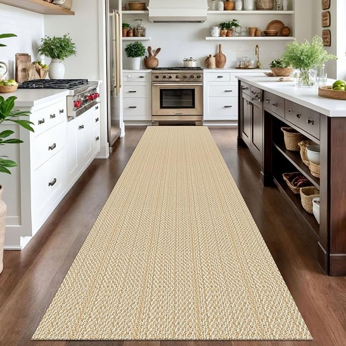 IOHOUZE Washable Exrea Long Hallway Runner Rug 3x14 Non Slip Rubber Backed