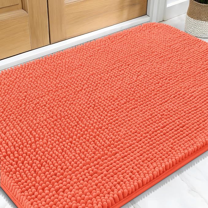 OLANLY Dog Door Mat for Muddy Paws 32x20, Absorbs Moisture and Dirt, Absorbent