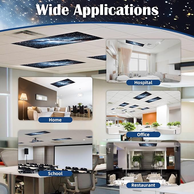 4 Pcs Fluorescent Light Covers