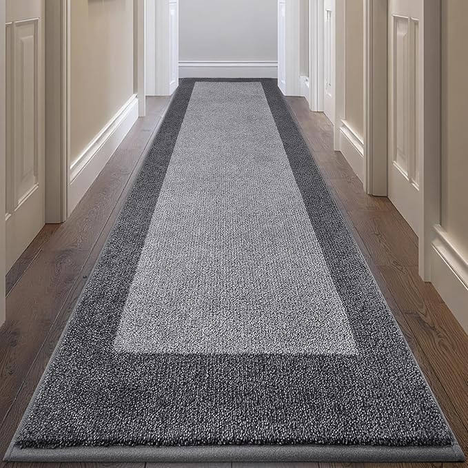 Machine Washable Runner Rug 32" x 144", Non Slip Kitchen Rug