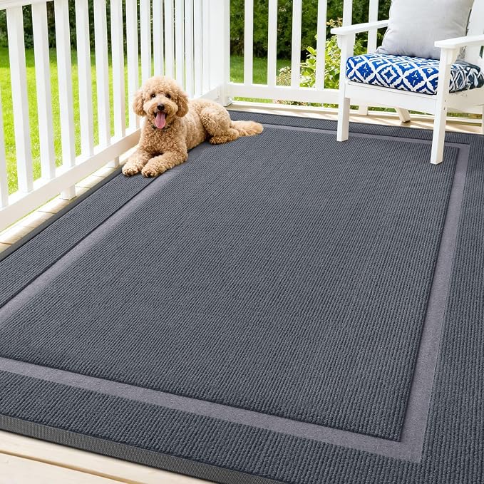 OLANLY Front Door Mat Indoor Outdoor Entrance, Waterproof All-Season,