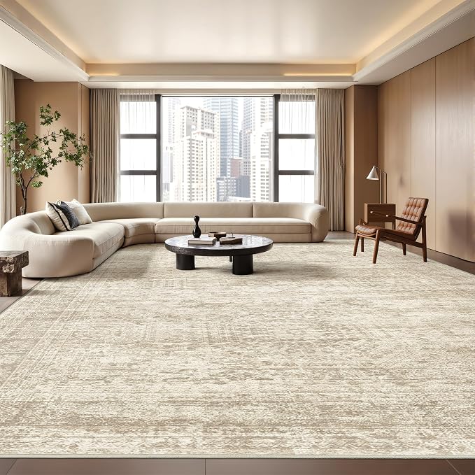 8x10 Area Rugs for Living Room, Non-Slip Backing Large Washable Rug for Nursery