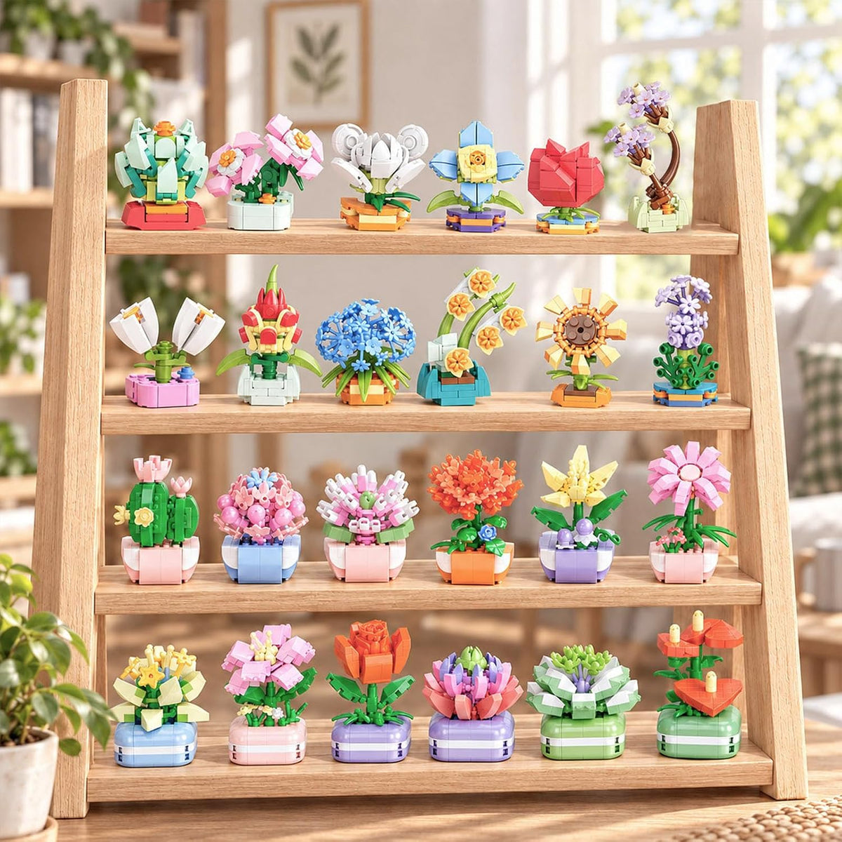 Flower Advent Calendar 2026 Succulents Building Blocks for Adults