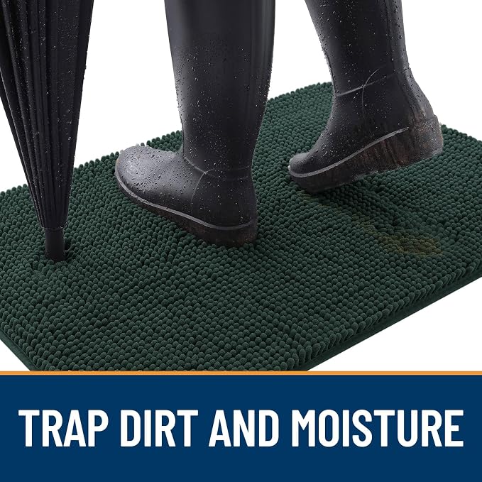 OLANLY Dog Door Mat for Muddy Paws 59x20, Absorbs Moisture and Dirt, Absorbent