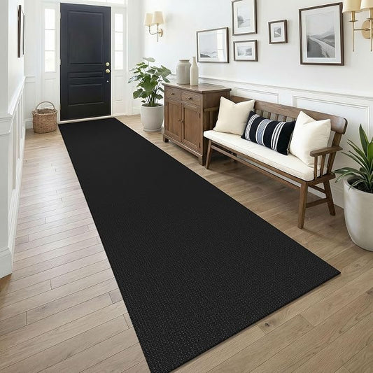 KOZYFLY Black 3x14 Runners Rugs