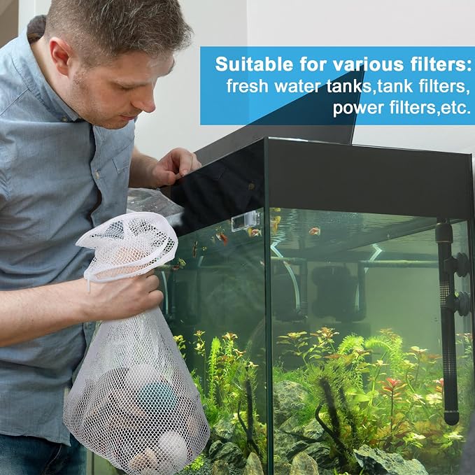 Abbylike 10pcs Large Filter Media Bags