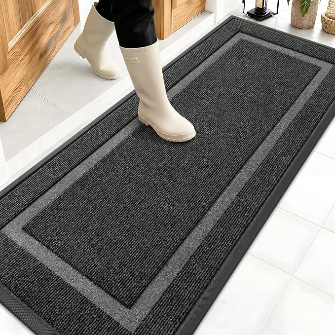 OLANLY Front Door Mat Indoor Outdoor Entrance, Waterproof All-Season,