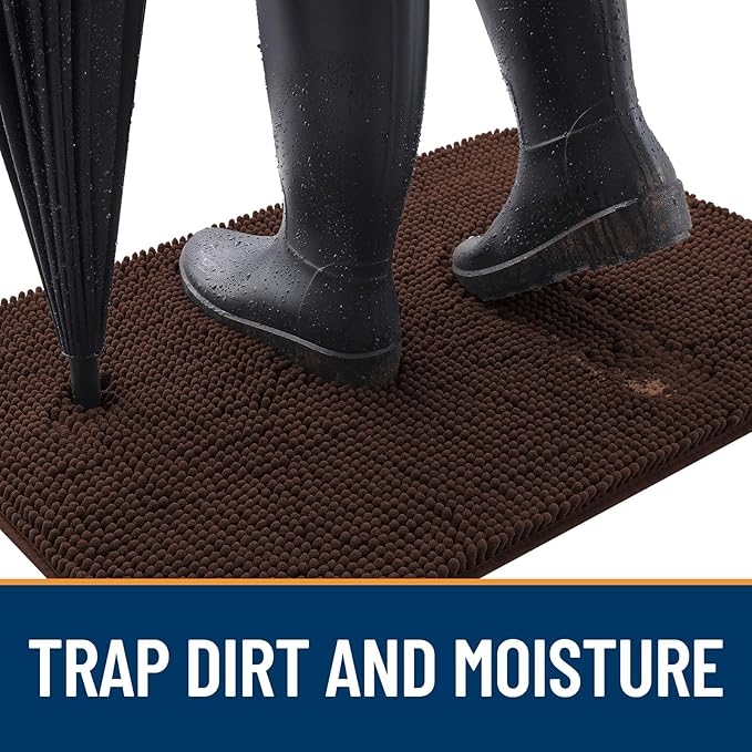 OLANLY Dog Door Mat for Muddy Paws 40x24, Absorbs Moisture and Dirt, Absorbent