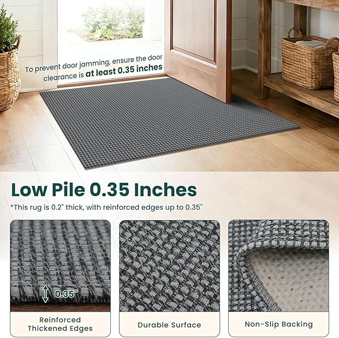 KOZYFLY Braided 2.5'x18' Runners Rugs