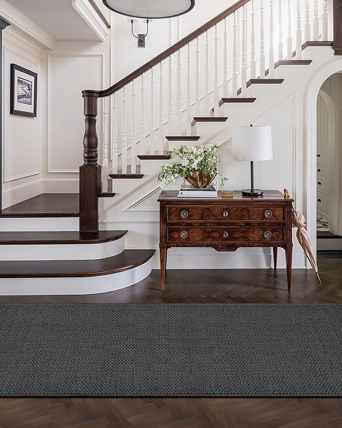 Color&Geometry Door Mat 2'4"x8' Runner Rug