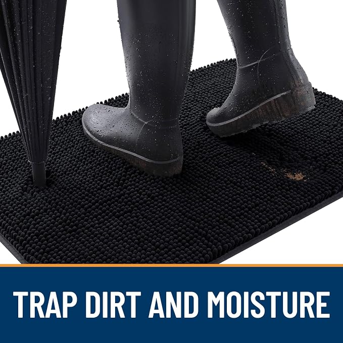 OLANLY Dog Door Mat for Muddy Paws 30x20, Absorbs Moisture and Dirt, Absorbent