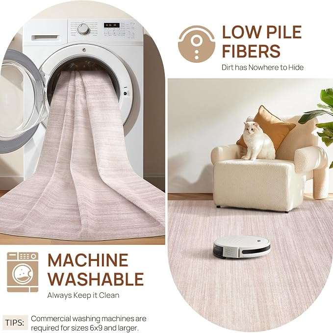 UERMEI 7x9 Washable Area Rug