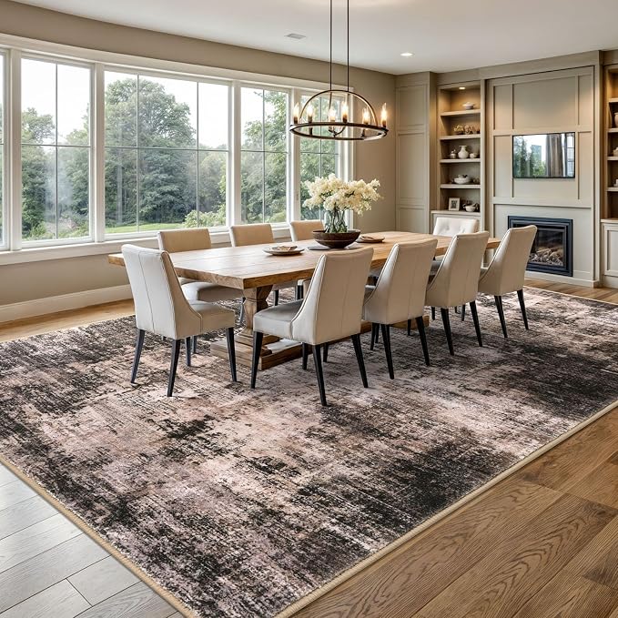 IOHOUZE Abstract Area Rugs 9x12 Ft Washable Large Rugs