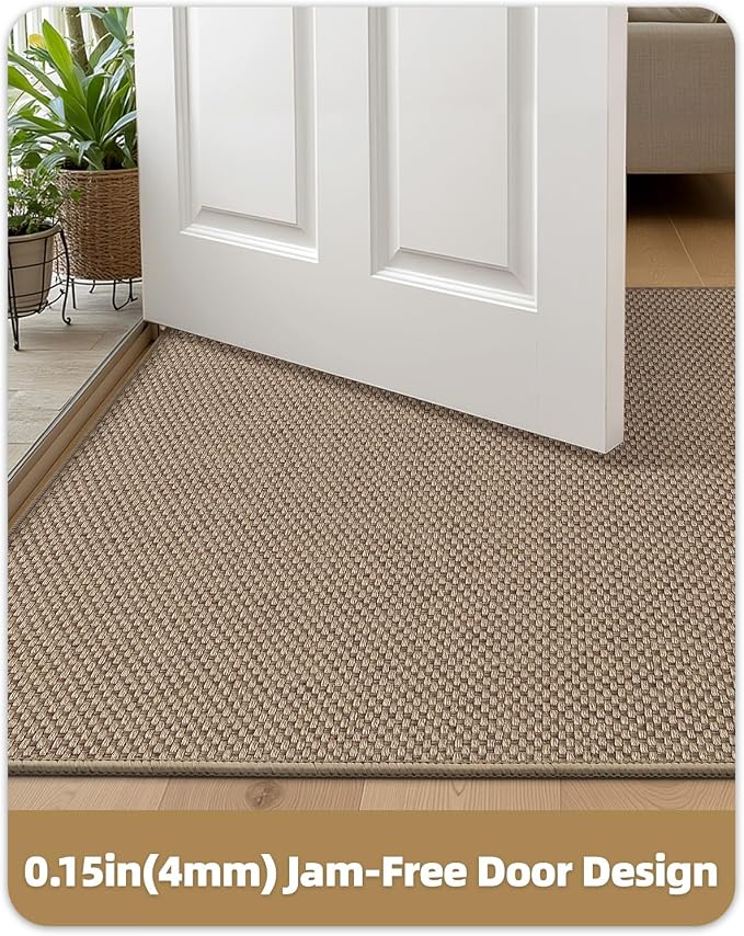 Color&Geometry Ultra-Thin Indoor Door Mat, Washable Doormat