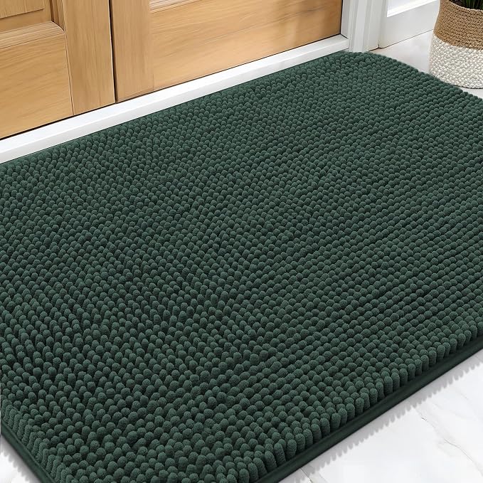 OLANLY Dog Door Mat for Muddy Paws 30x20, Absorbs Moisture and Dirt, Absorbent