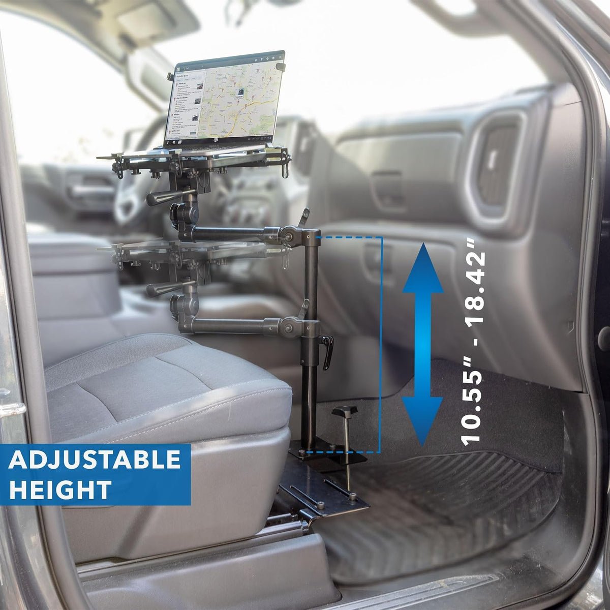 Mount-It! Car Laptop Mount, No-Drill Passenger Seat Stand, Fits 17" Laptops