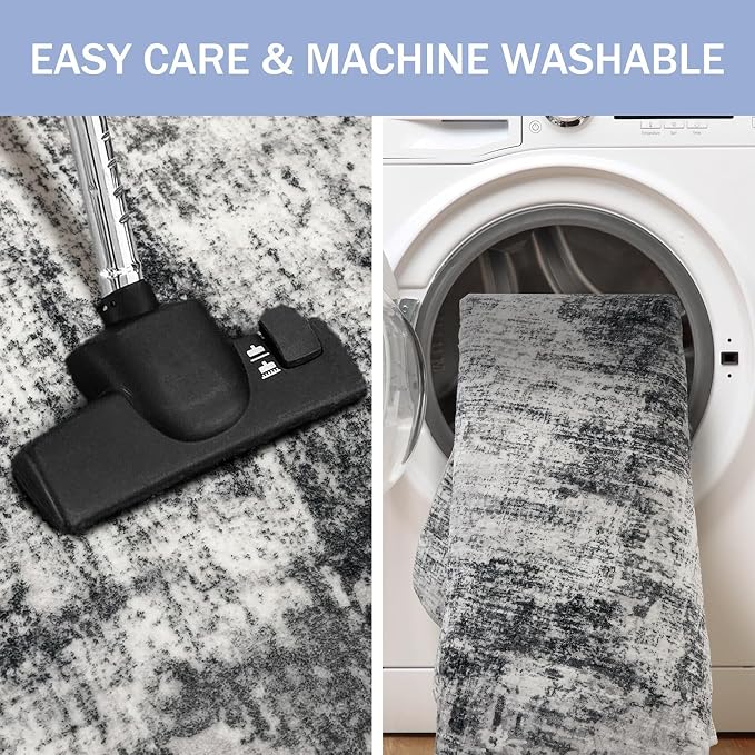 IOHOUZE Abstract Runner Rug 3x7 Ft Washable Runners