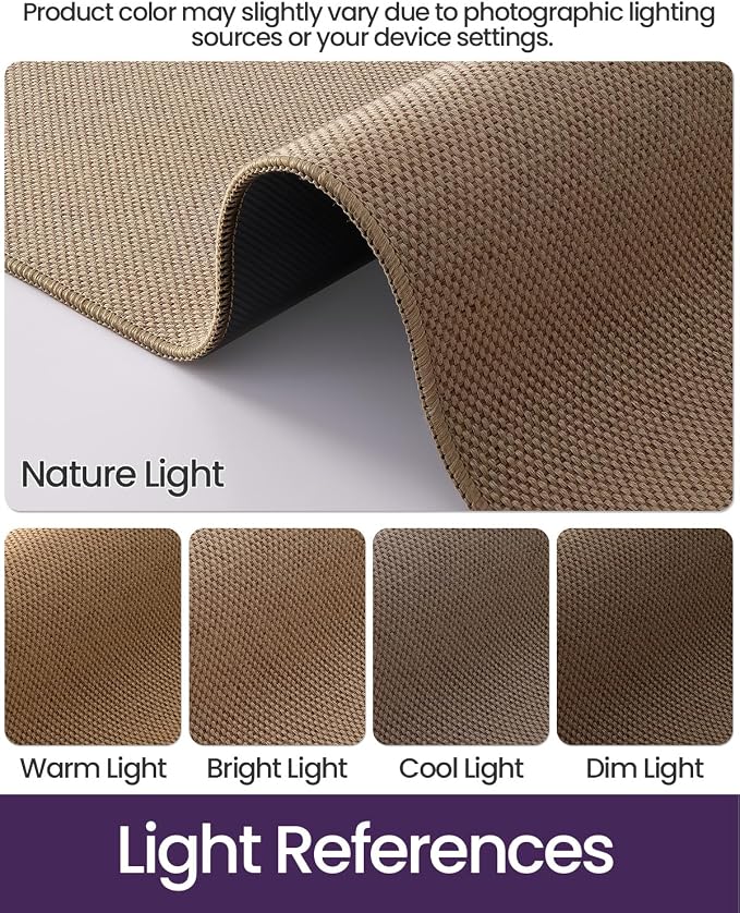 DEXI Hallway Runner Rug 2'8"x12', Non Slip Rubber Backed Runners Carpet