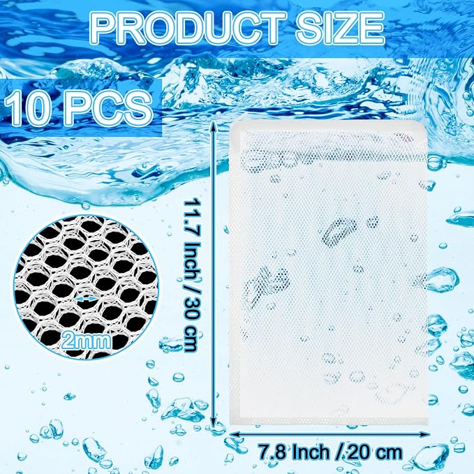 Abbylike 10pcs Large Filter Media Bags