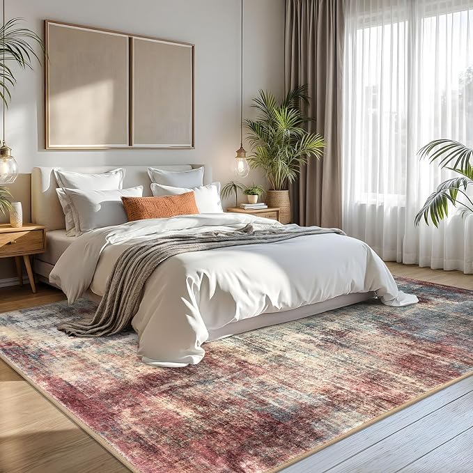 IOHOUZE Abstract Area Rugs 8x10 Ft Washable Large Rugs