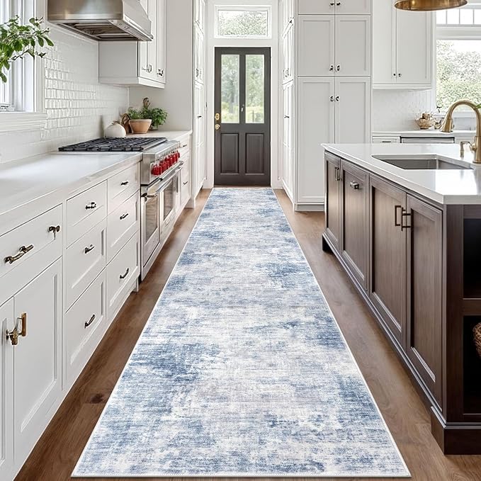 IOHOUZE Abstract Runner Rug 3x18 Ft Washable Runners