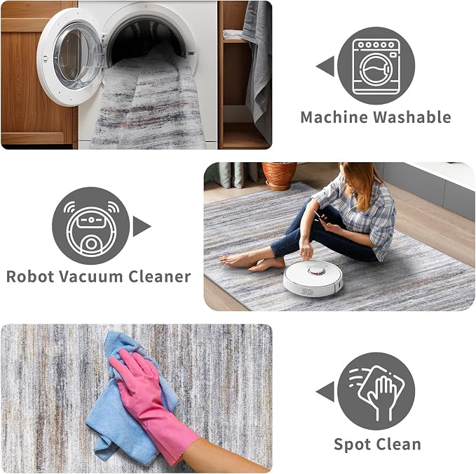 3x16 Washable Hallway Runner Rug: Extra Long Runners