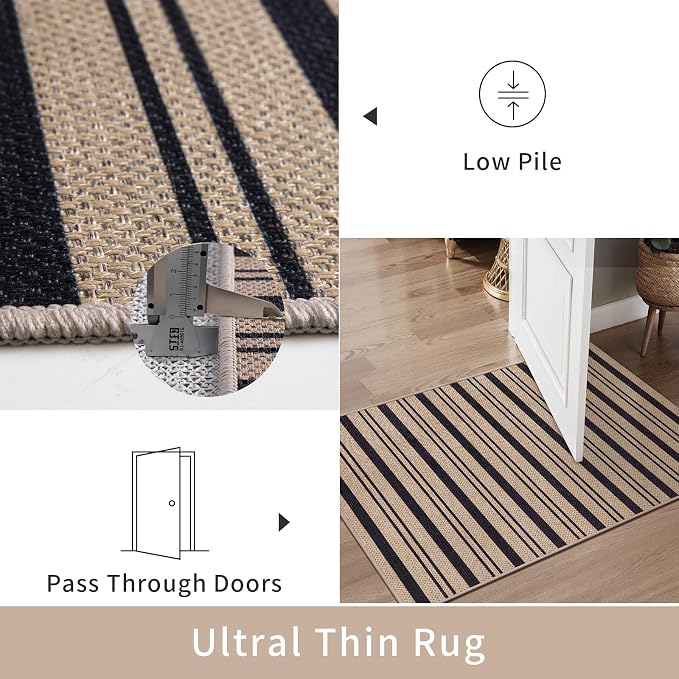 Tangsoo Stripe Easy Jute Rug 4x6