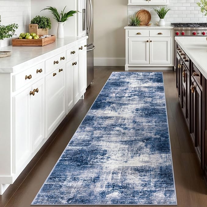 IOHOUZE Abstract Runner Rug 3x10 Ft Washable Runners