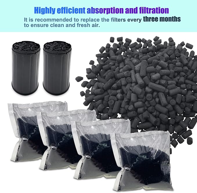 4-Pack Shurex Odor Absorbing Filter Refills