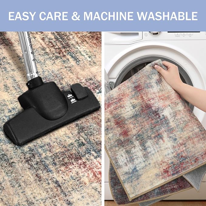 IOHOUZE Abstract Area Rug 3x5 Ft Washable Rugs