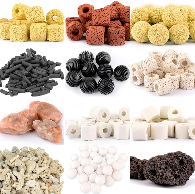 Aquarium Filter Media: 12-in-1 Bio Balls & Ceramic Rings Kit