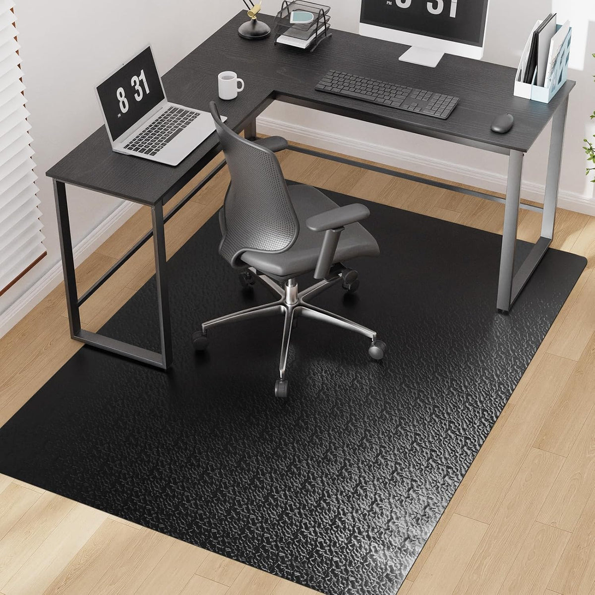Office Chair Mat for Hardwood Floor, 60"x75" PVC Desk Chair Mat