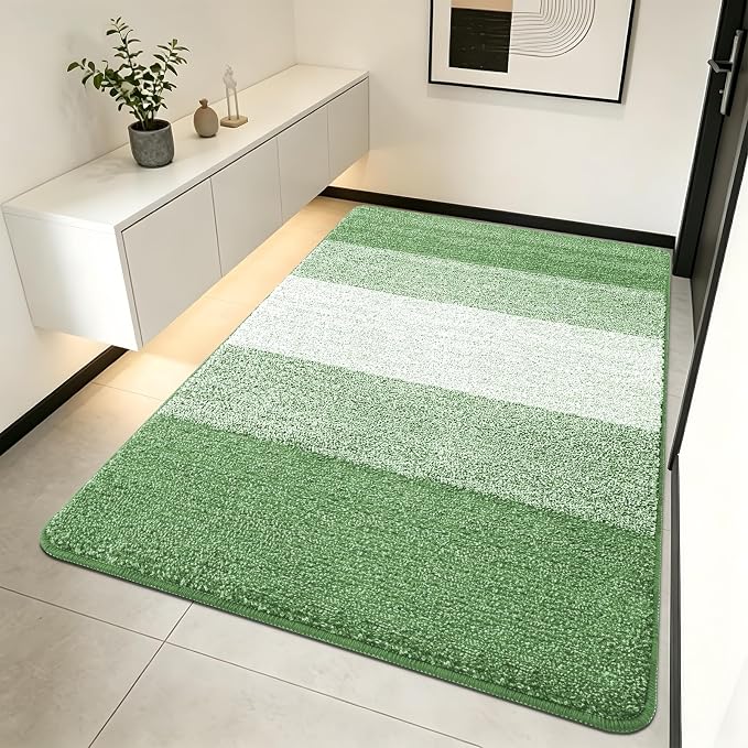 Kitinjoy Indoor Outdoor Door Mat, 70x35 Non-Slip Absorbent Dirt Trapper