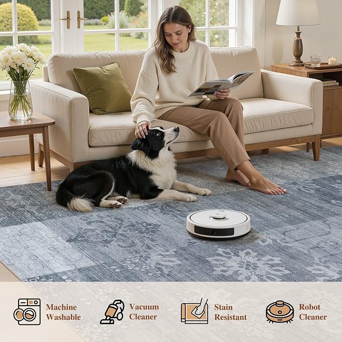UERMEI 8x10 Area Rug for Living Room