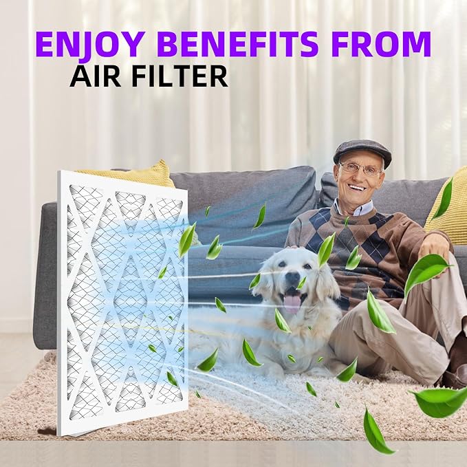 10x24x1 MERV 13 Pleated Air Filter MPR 1900 & FPR 10, Furnace Air Filters