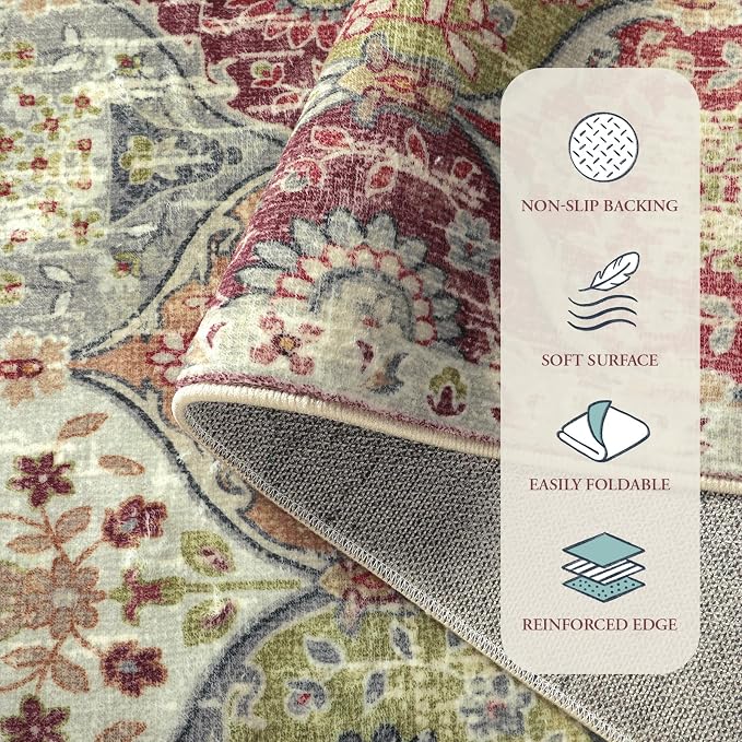 Lahome Moroccan Machine Washable Rugs