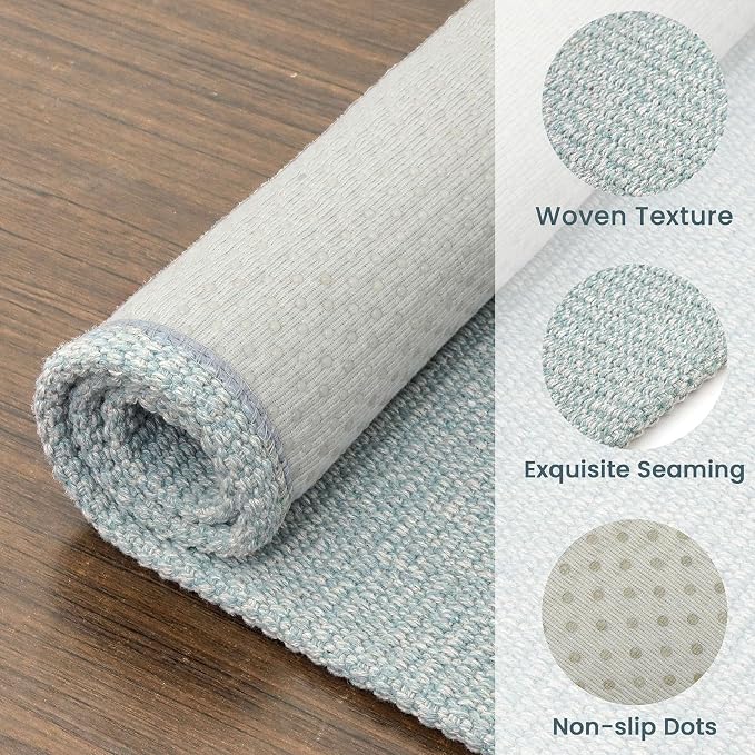 EARTHALL Washable Runner Rug 3x6 Ft Non Slip Runners