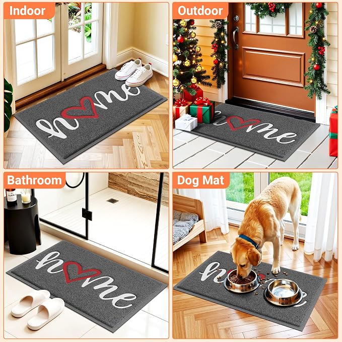 StepLively Door Mat Home Welcome Mats Outdoor and Indoor, Heavy-Duty
